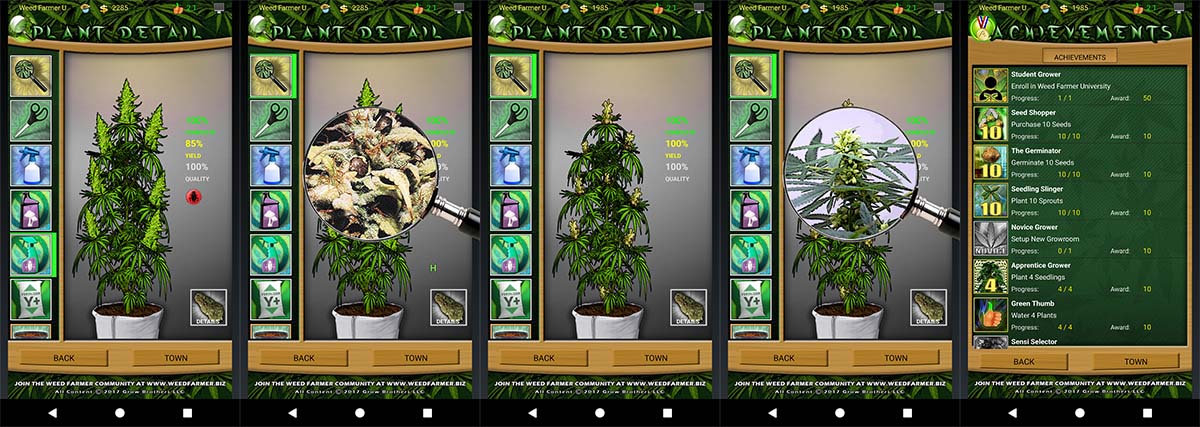 Weed Farmer University Fertilization Screen Shots